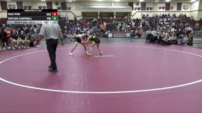 JV-9 lbs 5th Place Match - Kaylee Cantrell, Vinton-Shellsburg vs Kali Poe, Solon