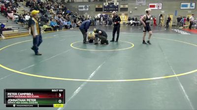 189 lbs Cons. Round 2 - Johnathan Peter, Service High School Cougars vs Peter Campbell, South Anchorage High School