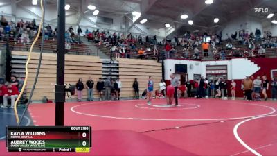 190 lbs Cons. Round 3 - Kayla Williams, North Central vs Aubrey Woods, Owen Valley Wrestling