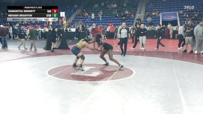 165 lbs Quarterfinal - Nevaeh Branyon, Springfield Central (W) vs Samantha Bennett, Windham
