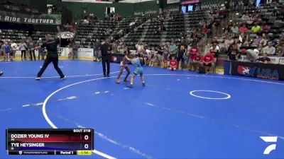 63 lbs Semifinal - Dozier Young Iv, PA vs Tye Heysinger, IA