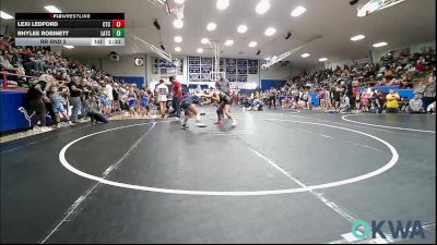 110-117 lbs Rr Rnd 2 - Lexi Ledford, Chandler Takedown Club vs Rhylee Robinett, Little Axe Takedown Club