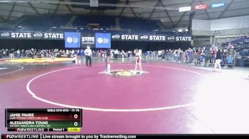 71-75 lbs Round 2 - Alessandra Tovar, Victory Wrestling-Central WA vs Jamie Pahre, Lake Stevens Wrestling Club