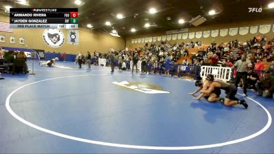 165 lbs 3rd Place Match - Jayden Gonzalez, Shafter vs Armando Rivera, Foothill