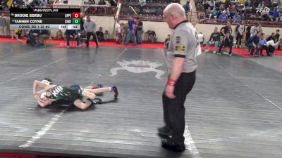 65_B lbs Consi Rd 1 32 #2 - Brodie Serbu, Upper Perkiomen vs Tanner Coyne, Central Dauphin