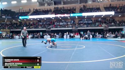 125 lbs Cons. Semi - Brandon Ayapan, Bethel High School vs Gunnar Davis, Cordova