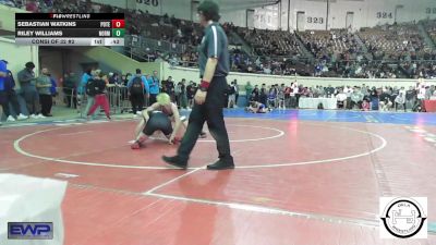 120 lbs Consi Of 32 #2 - Sebastian Watkins, Poteau vs Riley Williams, Norman Jr High