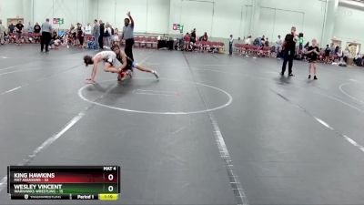 84 lbs Round 4 (8 Team) - King Hawkins, Mat Assassins vs Wesley Vincent, Warhawks Wrestling