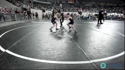 55 lbs Consi Of 8 #1 - Jett Elledge, Prime Wrestling vs Steel Fife, Tecumseh Youth Wrestling