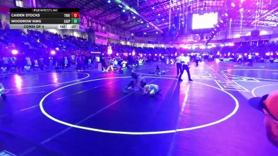 74 lbs Consi Of 4 - Caiden Stocks, True Grit Wrestling vs Woodrow King, Casper Wrestling Club