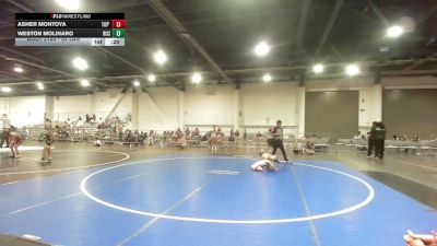 54 lbs Consi Of 4 - Asher Montoya, Top Rank Hammers vs Weston Molinaro, Rising Sun WC