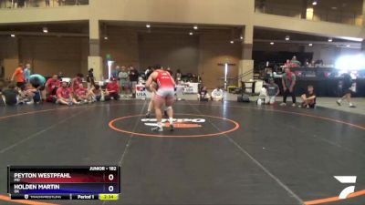 182 lbs 1st Place Match - Peyton Westpfahl, MO vs Holden Martin, OK
