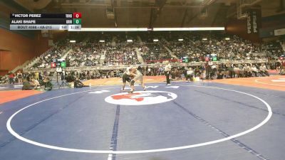 4A-215 lbs Champ. Round 1 - Alaki Shafe, Green River vs Victor Perez, Thunder Basin High School