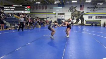 155 lbs Round 2 (8 Team) - Hannah Pfab, Xavier vs Kaylee Jordan, Lisbon