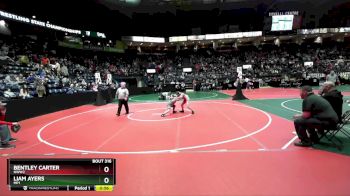 120 lbs Cons. Round 1 - Bentley Carter, NWW2 vs Liam Ayers, MP1