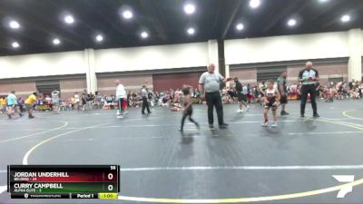 56 lbs Round 1 (6 Team) - Curry Campbell, Alpha Elite vs Jordan Underhill, Belding