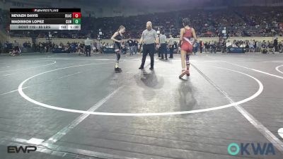 91 lbs Semifinal - Nevaeh Davis, Black Fox Wrestling Club vs Madisson Lopez, Clinton Youth Wrestling