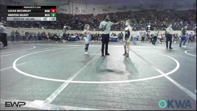 90 lbs Consi Of 8 #1 - Lucas McCurley, Norman Grappling Club vs Weston Gilroy, Mojo Grappling Academy