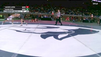 D4-113 lbs Cons. Round 2 - Blake Ryan, Jonesville vs Jacinto Lopez, Martin
