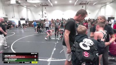 80 lbs Round 4 - Aria Bushaw, Carolina Reapers vs Jacob Keith, Mighty Warriors Wrestling Acad