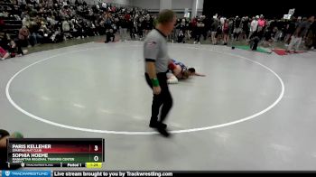 145 lbs Champ. Round 2 - Sophia Hoeme, Manhattan Regional Training Center (MRTC) vs Paris Kelleher, Spartan Mat Club