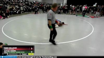 145 lbs Champ. Round 2 - Sophia Hoeme, Manhattan Regional Training Center (MRTC) vs Paris Kelleher, Spartan Mat Club