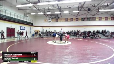 220 lbs Champ. Round 1 - Destiny Barns, West Hills vs Madison Robinson, Fresno City College