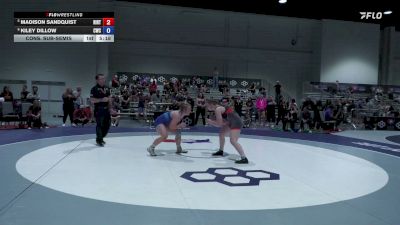 76 kg Cons. Sub-semis - Madison Sandquist, Rise RTC vs Kiley Dillow, Chanute Wrestling Club