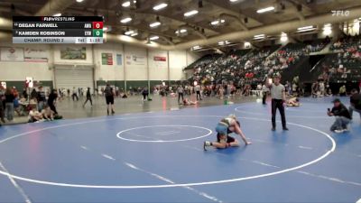 106 lbs Champ. Round 2 - Degan Farwell, Ace Wrestling Academy vs Kamden Robinson, Elmcreek Youth Wrestling