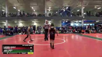 100 lbs Finals (2 Team) - Joey Oriti, Highland vs Layden Hively, Barberton