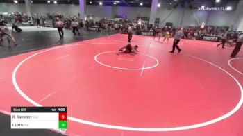 109 lbs Quarterfinal - Ronnie Ramirez, Pounders WC vs Isaiah Lara, The Rebel WC