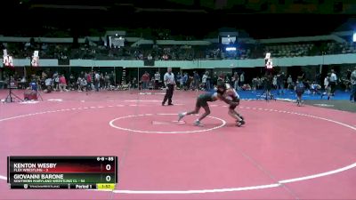 85 lbs Semifinal - Kenton Wesby, Flex Wrestling vs Giovanni Barone, Southern Maryland Wrestling Cl