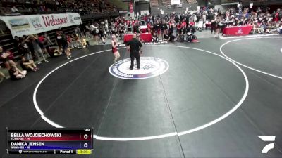 140 lbs Placement Matches (16 Team) - Bella Wojciechowski, TCWA-GR vs Danika Jensen, NAWA-GR