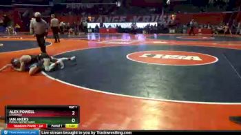 1A 106 lbs Cons. Round 3 - Ian Akers, Peoria (Notre Dame) vs Alex Powell, Litchfield
