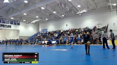 185 lbs Quarterfinal - Breanna Thomley, Vancleave High School vs Nhari Jones, Oxford HS Girls (MS)