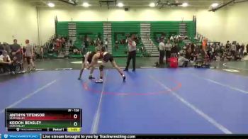 126 lbs 1st Place Match - Keidon Beasley, Star Valley vs Anthyn Titensor, Star Valley