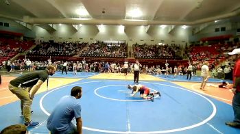 67 lbs Quarterfinal - Luke Brant, Caney Valley Wrestling vs Jax Garrett, Miami Takedown Club