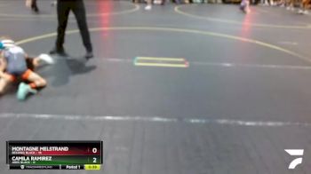 49 lbs Quarterfinals (8 Team) - Montagne Melstrand, Belding Black vs Camila Ramirez, Ares Black