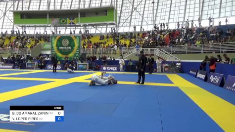 GUSTAVO DO AMARAL ZANINI FRANK vs VICTOR LOPES PIRES 2023 Brasileiro Jiu-Jitsu IBJJF