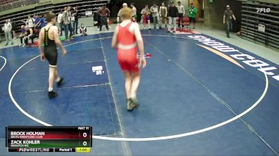 139 lbs Cons. Round 3 - Brock Holman, Delta Wrestling Club vs Zack Kohler, Wasatch WC