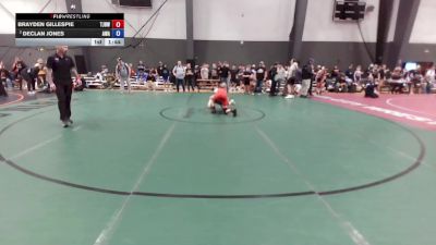 14U Boys Festival FS FS - 105 lbs Champ. Round 1 - Brayden Gillespie, Tahoma Jr. Bears Wrestling Club vs Declan Jones, Ascend Wrestling Academy