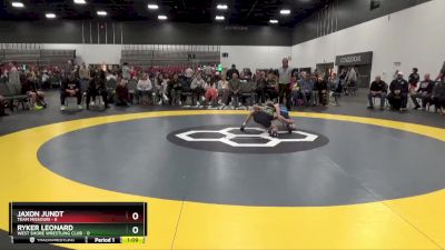 85 lbs Round 1 (8 Team) - Jaxon Jundt, Team Missouri vs Ryker Leonard, West Shore Wrestling Club