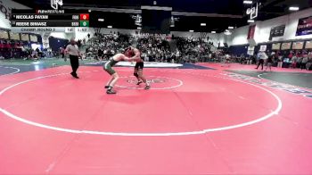 144 lbs Champ. Round 2 - Reese Biniasz, Brea Olinda vs Nicolas Payan, Foothill (Santa Ana)