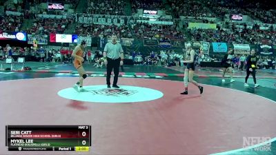 G - 100 lbs Champ. Round 2 - Mykel Lee, Flathead (Kalispell) (Girls) vs Seri Catt, Billings Senior High School (Girls)