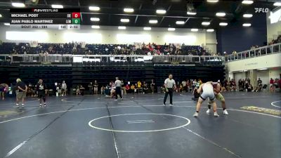 184 lbs Cons. Round 2 - Michael Post, Sierra College vs Juan Pablo Martinez, Lemoore College