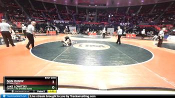 2A 106 lbs Cons. Round 3 - Ivan Munoz, Ottawa (Twp.) vs Jake Lowitzki, Crystal Lake (Prairie Ridge)