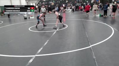 132 lbs Quarterfinal - Karson Nichols, Smith County Wrestling Club vs Cameron Pieper, Eaglecrest Wrestling Club