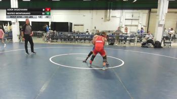 105 lbs Consi Of 8 #2 - Aden Digiovanni, MI vs Mateo Montanaro, MA