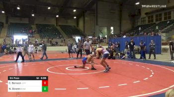 130 lbs 5th Place - Cap Benson, Jefferson Wrestling Club vs Nathan Bowen, Oconee Youth Wrestling