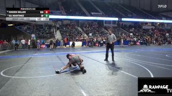 115 lbs Cons. Round 1 - Kinden Miller, Wabaunsee vs Eli Martinez, Holcomb WC